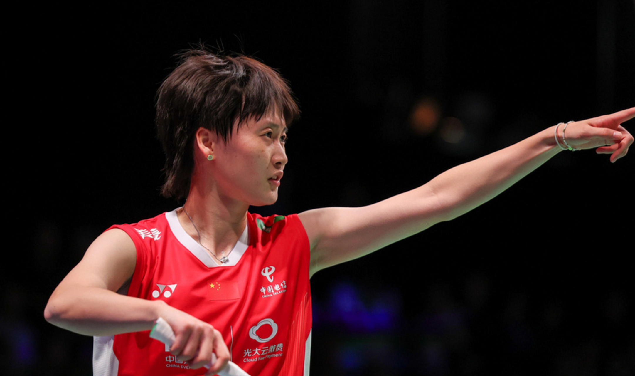 2023中国羽毛球大师赛##羽毛球##陈雨菲##何冰娇# [我来了] 女单访骀