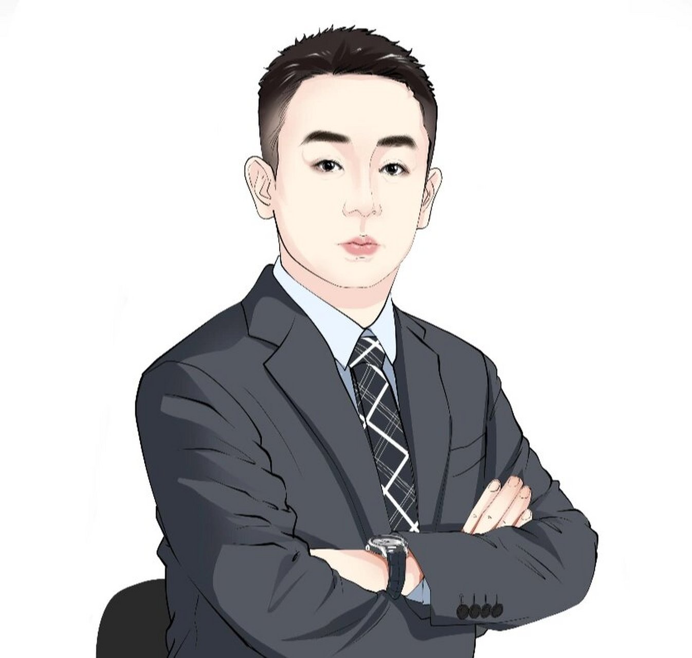 更新这组男士手绘头像,根据人物特点来画,彰显独特的个性,这种画风