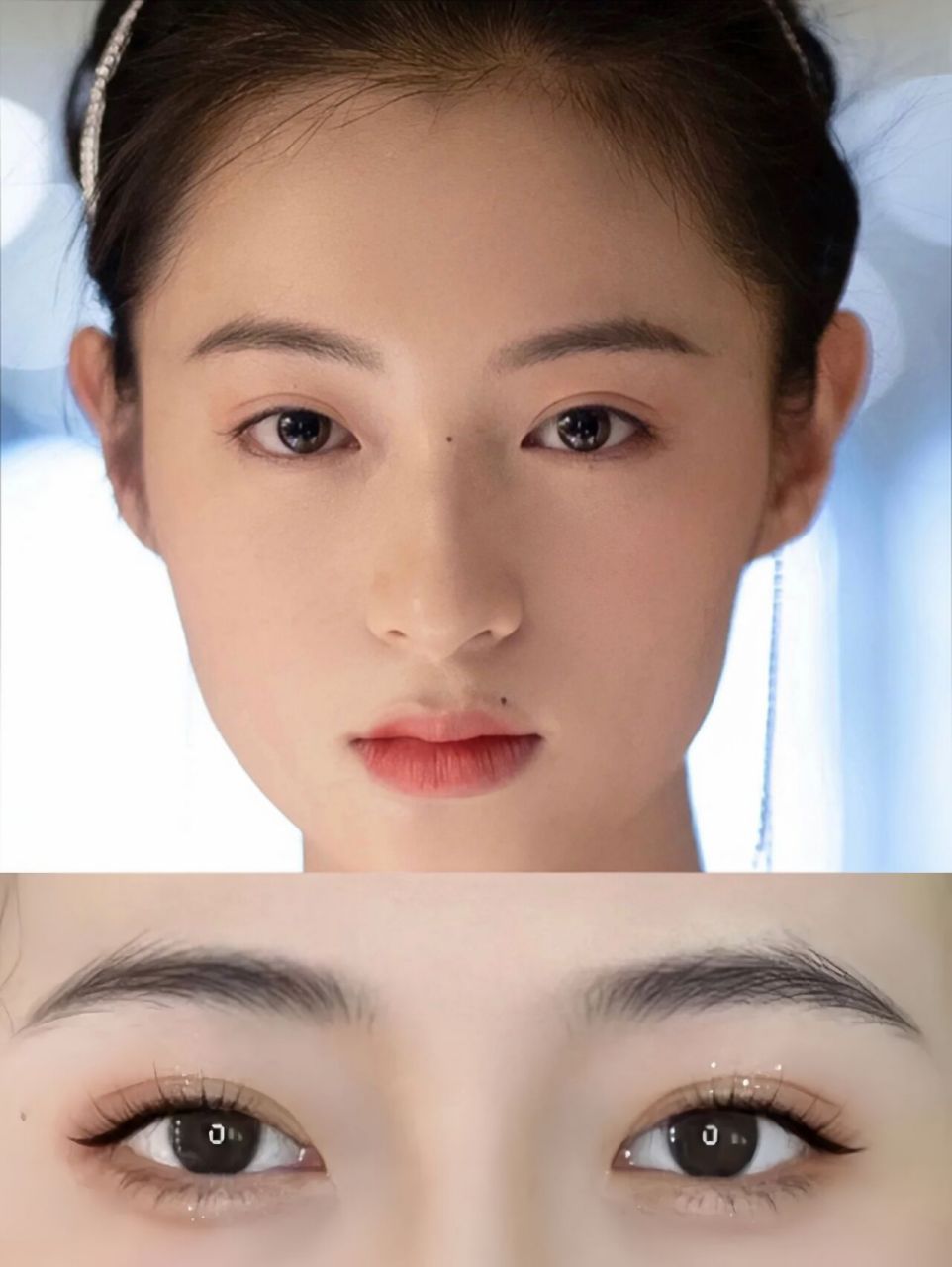 通过骨相和三庭五眼设计出来的眉毛更贴合眼部五官, 可以