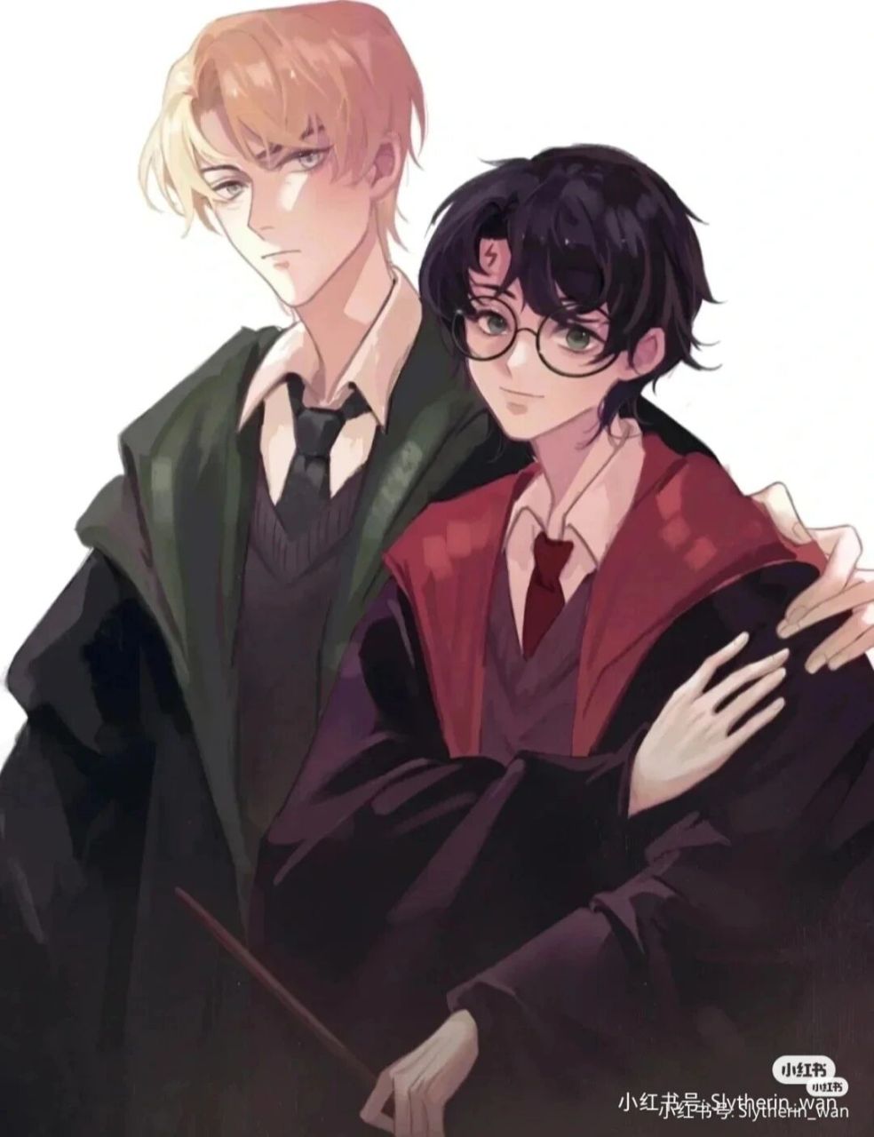 德哈甜文(3) 德拉科与哈莉单独坐在空旷的客厅里.