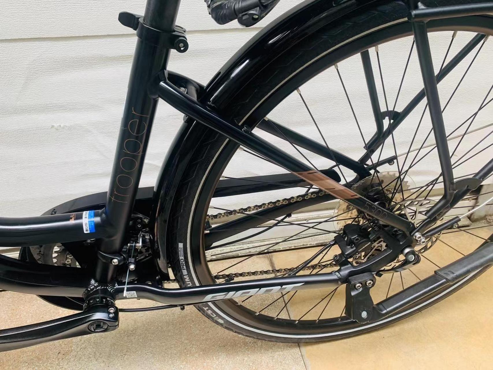 捷安特帝柏5300,旅行车, 配置禧玛洛30速油压碟刹,中空一体牙盘,肩控