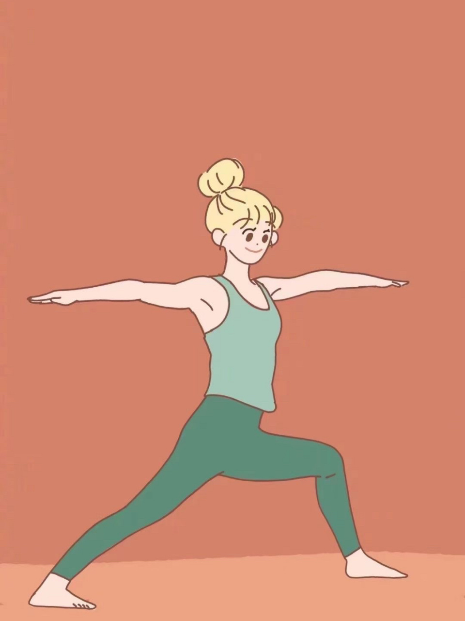 运动自律女生头像卡通手绘 把怦然心动和一切热爱寄予自己 活着也是一