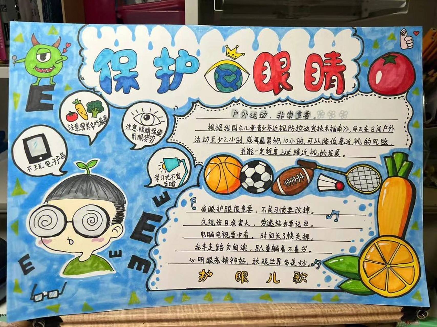 爱护眼睛手抄报 保护眼睛#手抄报模板