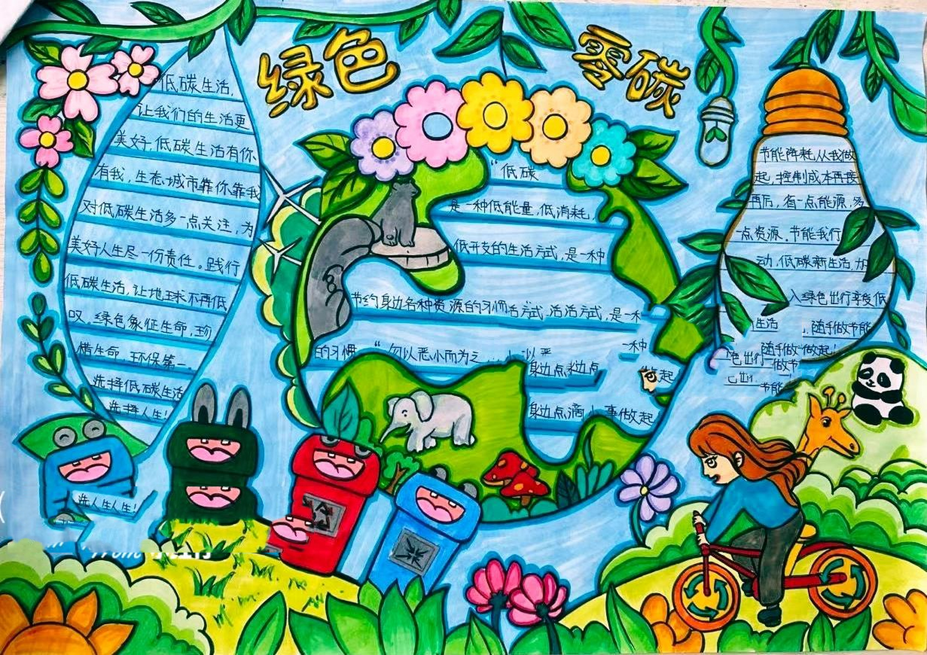 星辰代画(绿色低碳环保)手抄报 星辰代画(绿色低碳环保)手抄报