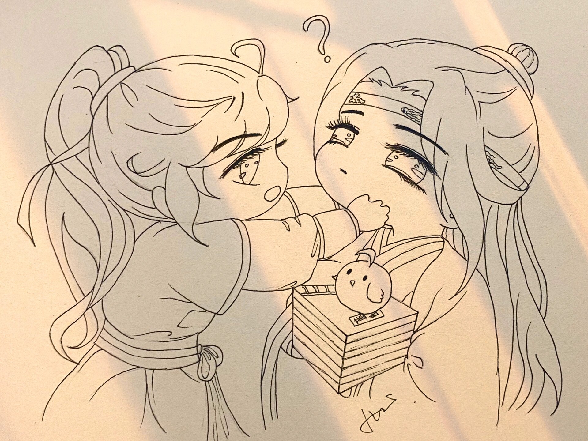 魔道祖师卡通简笔画图片