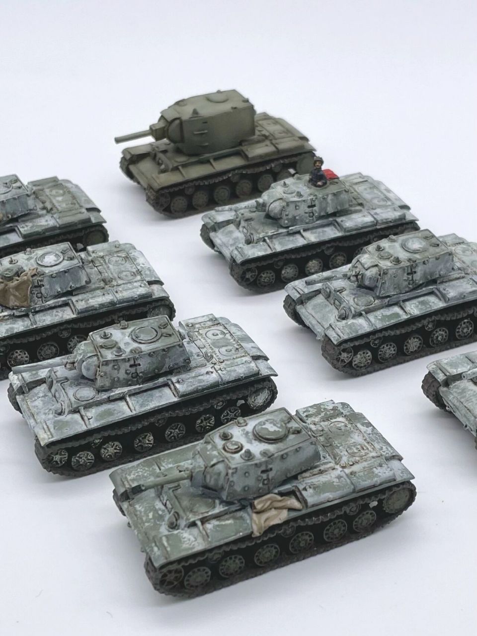 突袭4 苏联重型坦克连 7辆kv1 一辆kv2.架空设定不要介意.