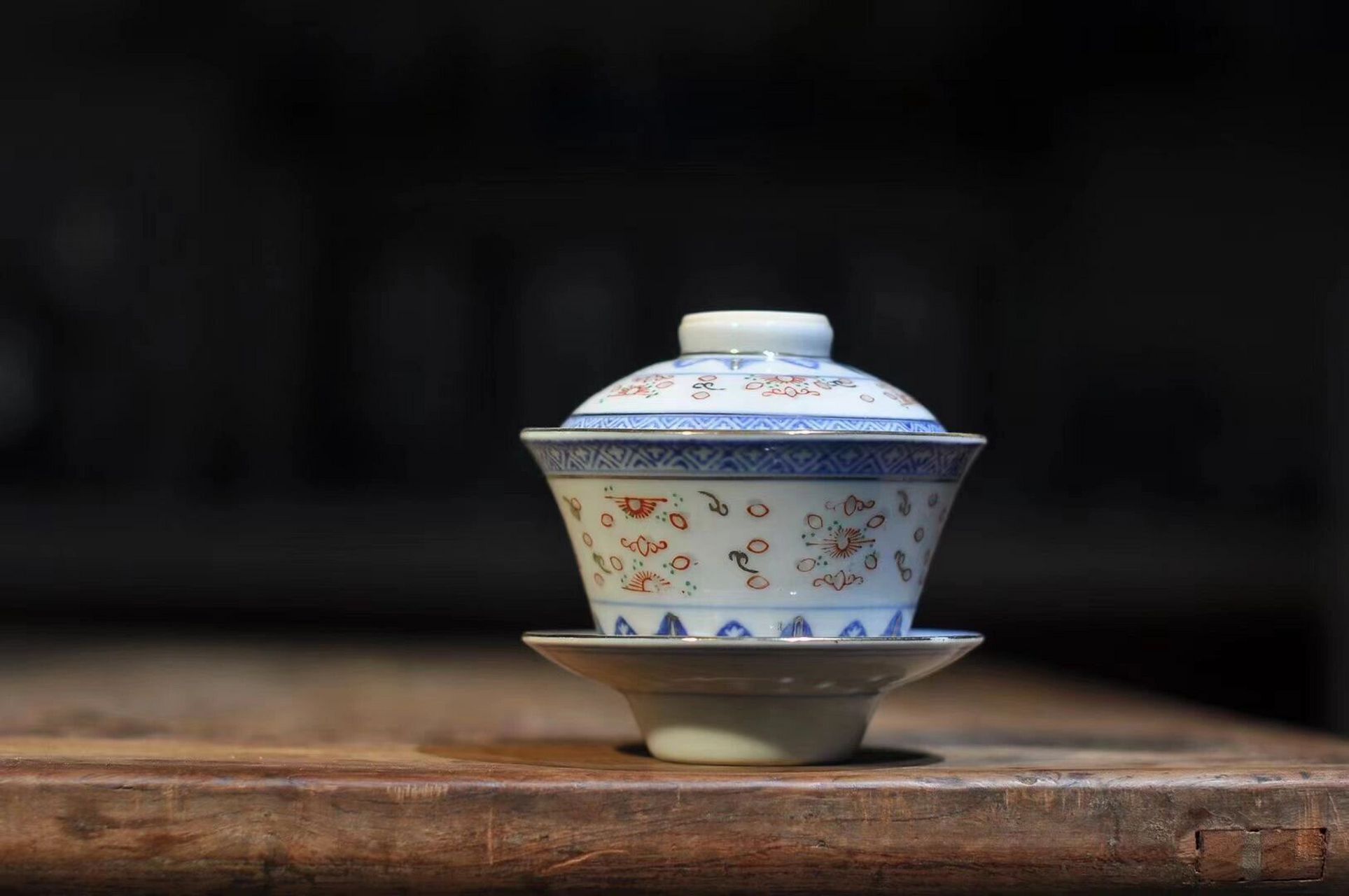 让我们来欣赏景德镇瓷器的魅力 七八十年代光明瓷厂原包装盖碗60