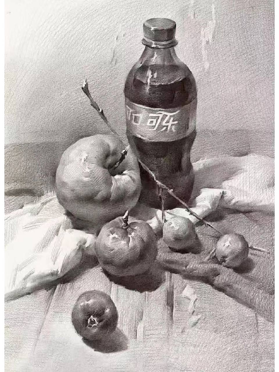 素描静物 中考考题 拿分步骤图 天津美术中考历年考题—静物素描篇 1.