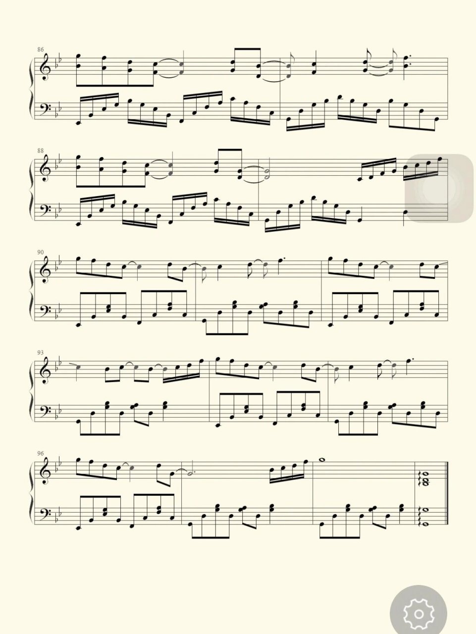 《反方向的钟》钢琴谱