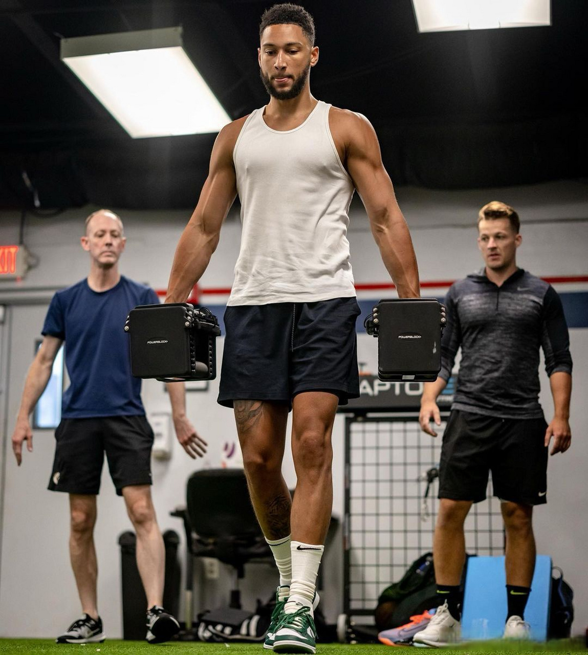 nba#本西蒙斯休赛季的训练还是很给力的,练力量和运球,对于他来说并 
