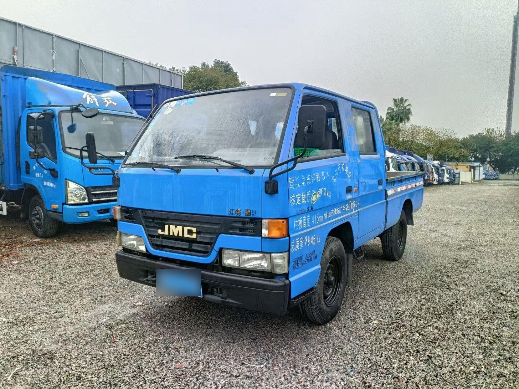 2014年江铃顺达,双排平板2米1,五十铃发动机,后单轮胎,卖19000元