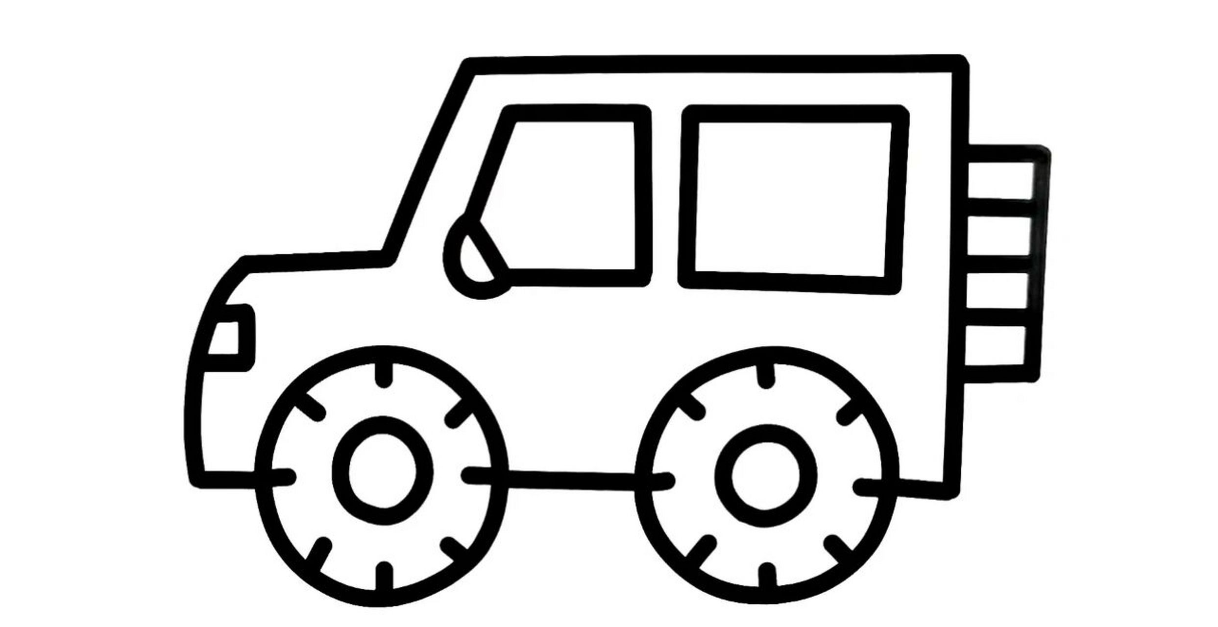 车辆涂色 小班车辆涂色