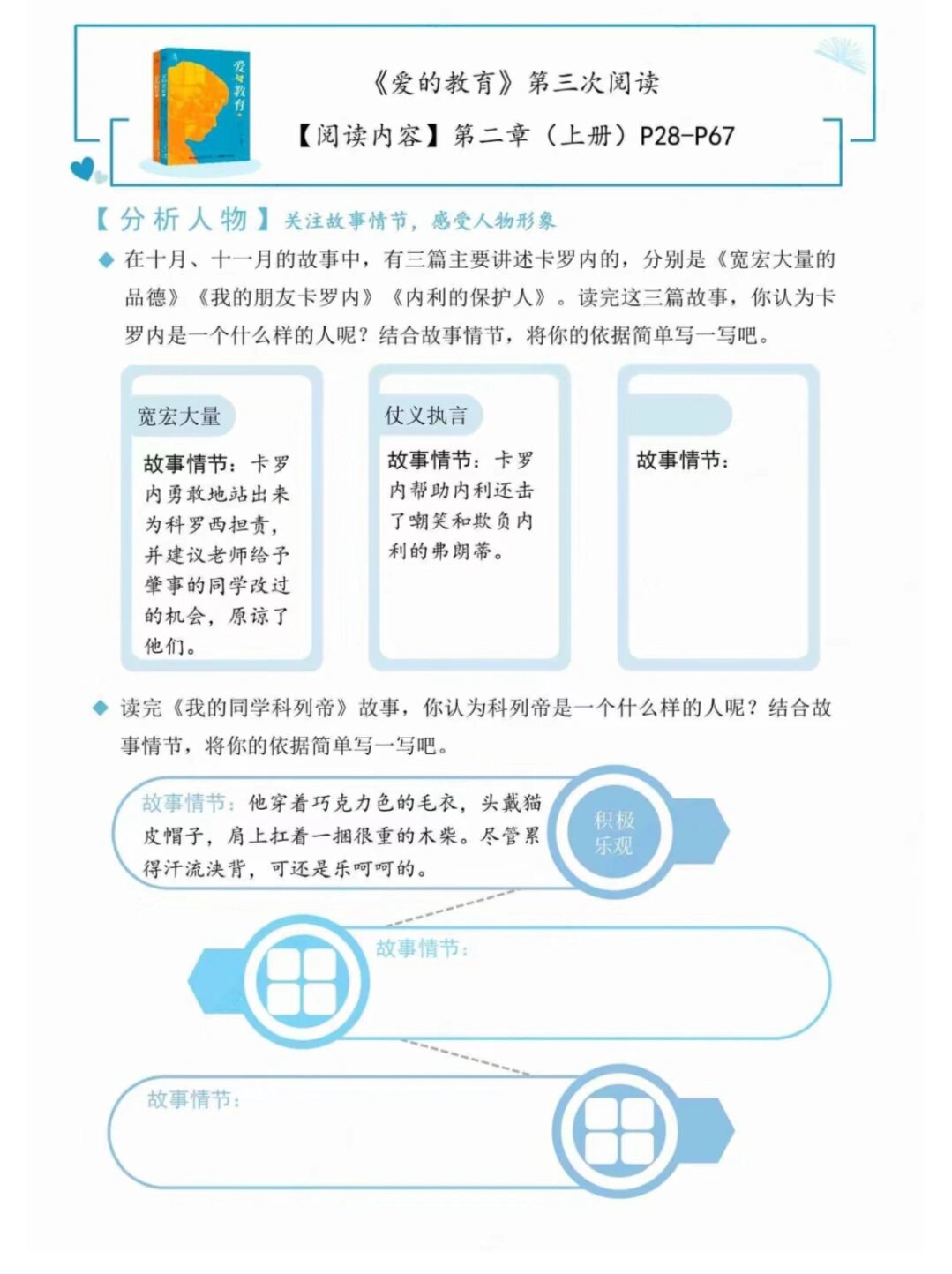 爱的教育导读单