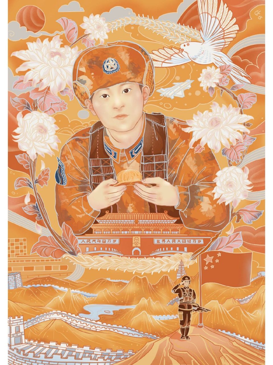 插画|澄澈的爱,只为中国-致敬陈祥榕烈士 央视做的专题片《清澈的爱