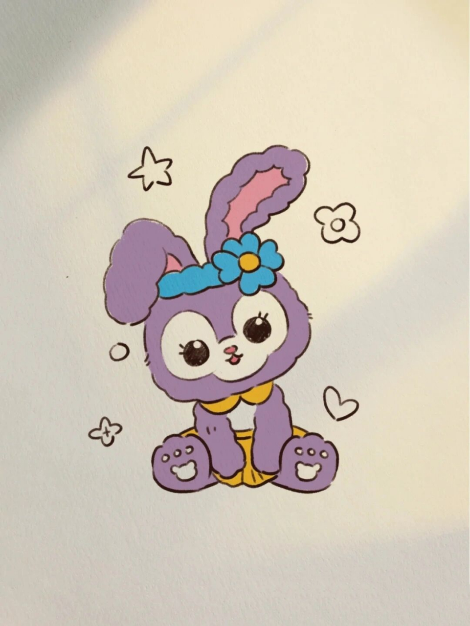 星黛露的简笔画 兔子图片