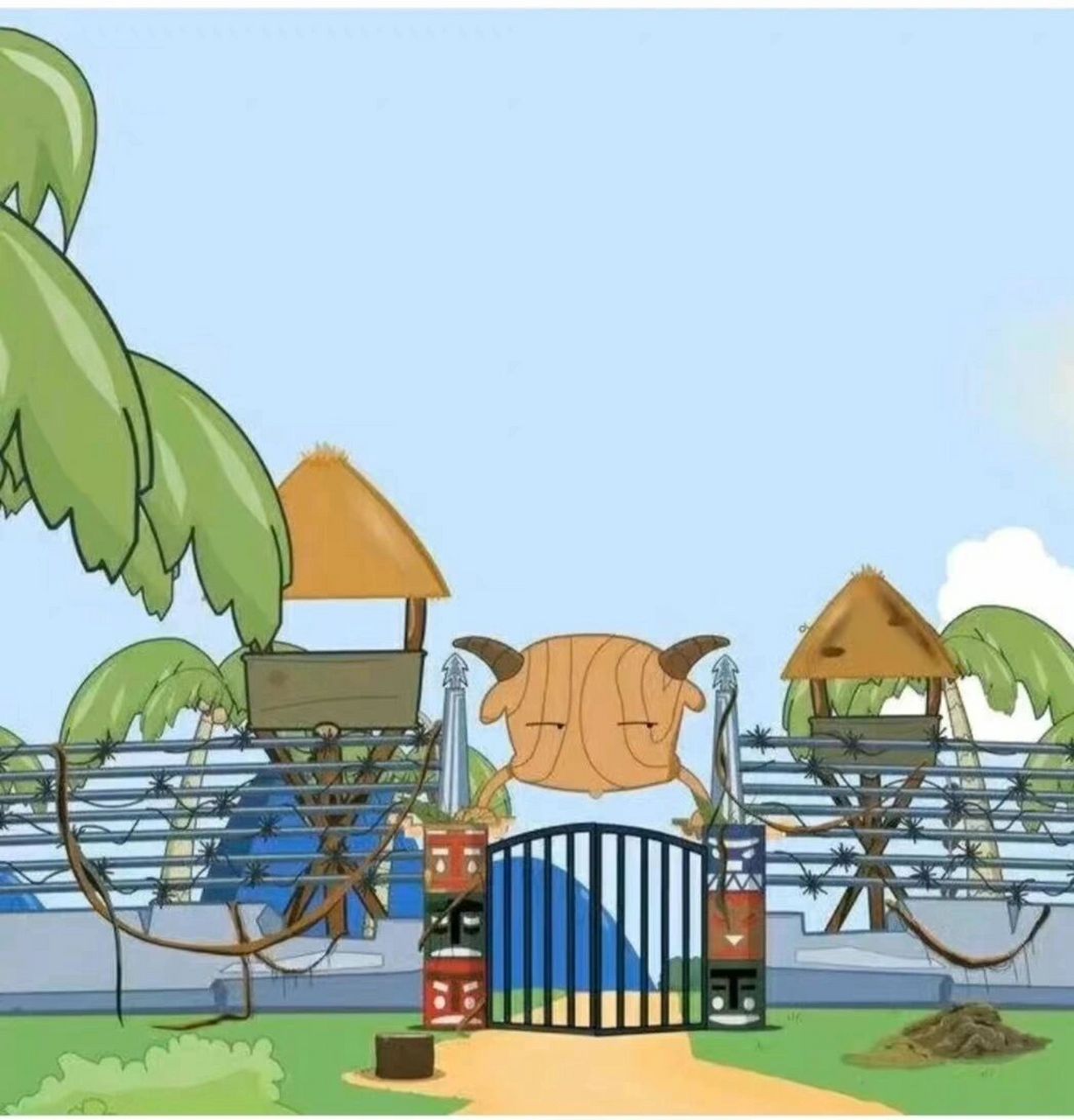 羊村背景图 建议自截原图可私call我顺便——不接受陌生人私信的我