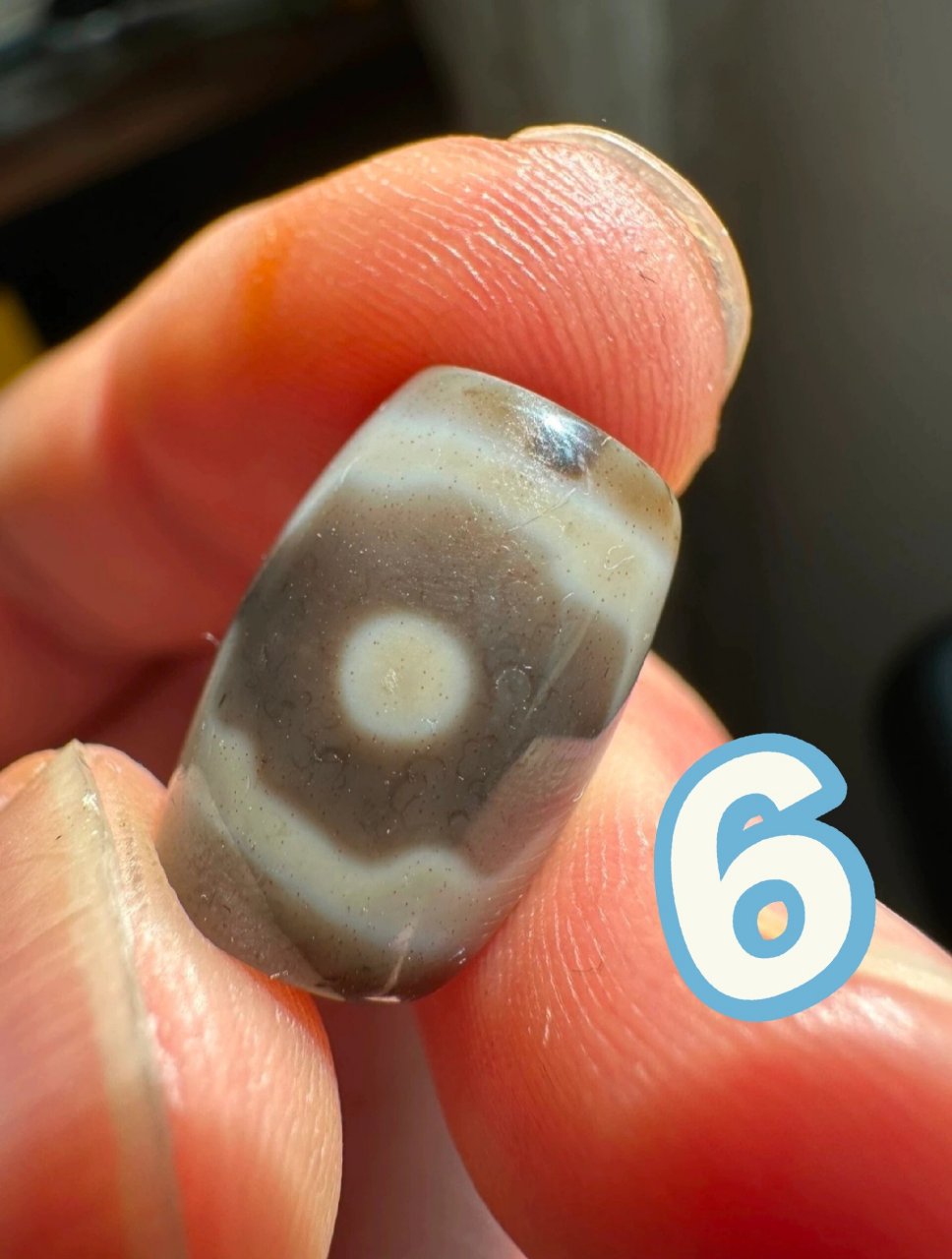 千年至纯坛城三眼天珠 千年至纯坛城三眼天珠 尺寸15.6*10.