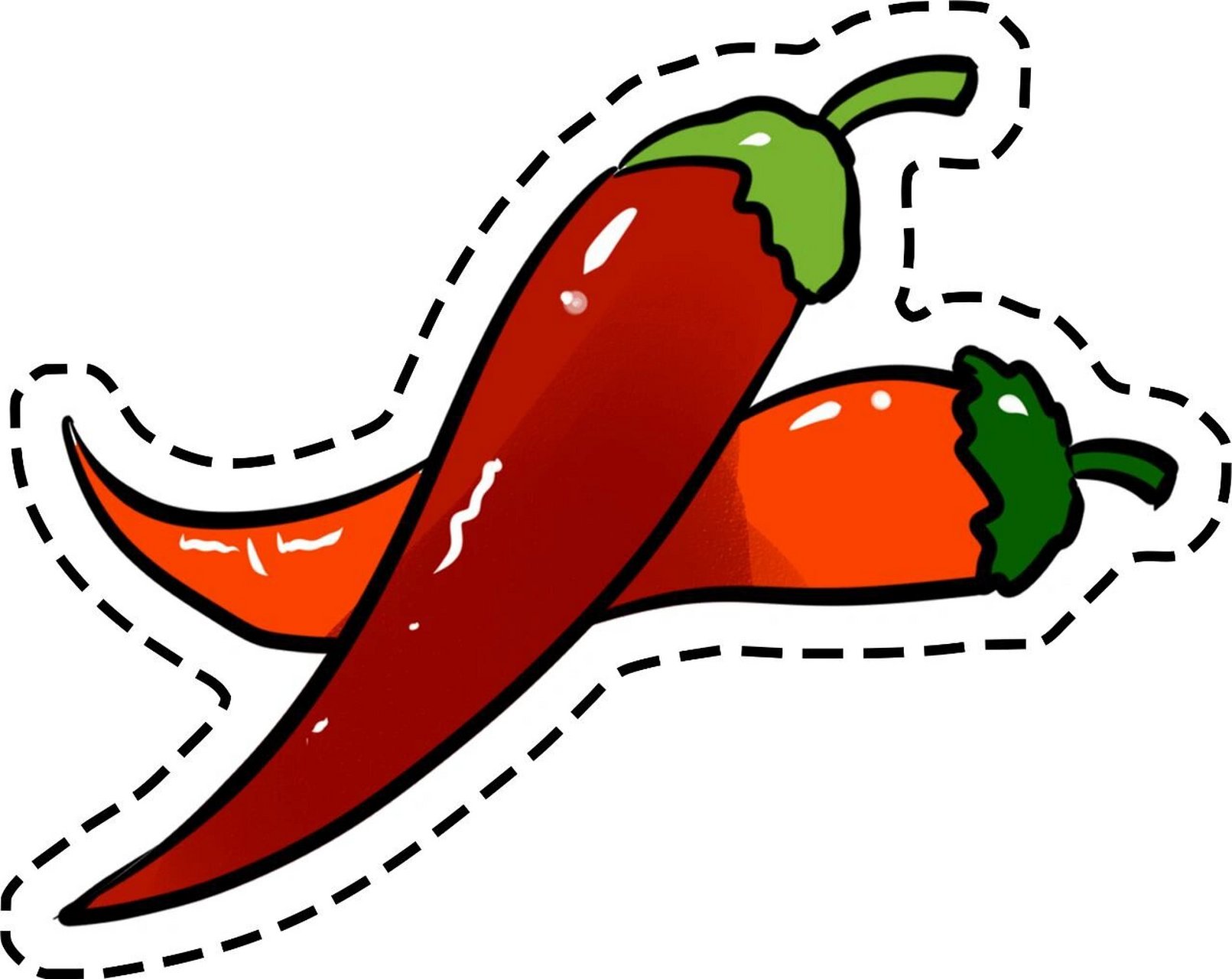 卡通蔬菜剪纸素材