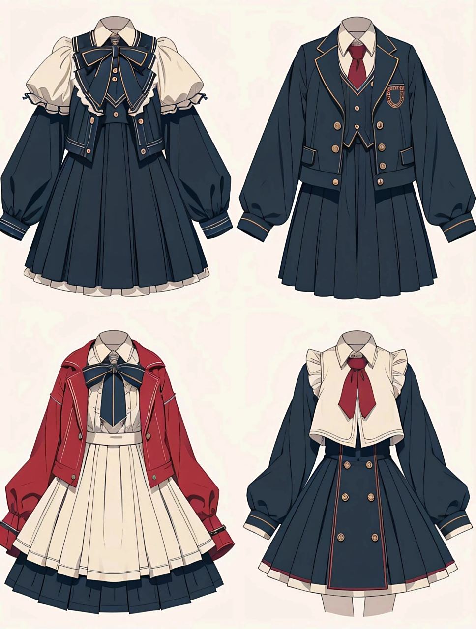 服装设计图 #服设# #lo裙# #服装效果图# #服装设计# #学院风# #绘画