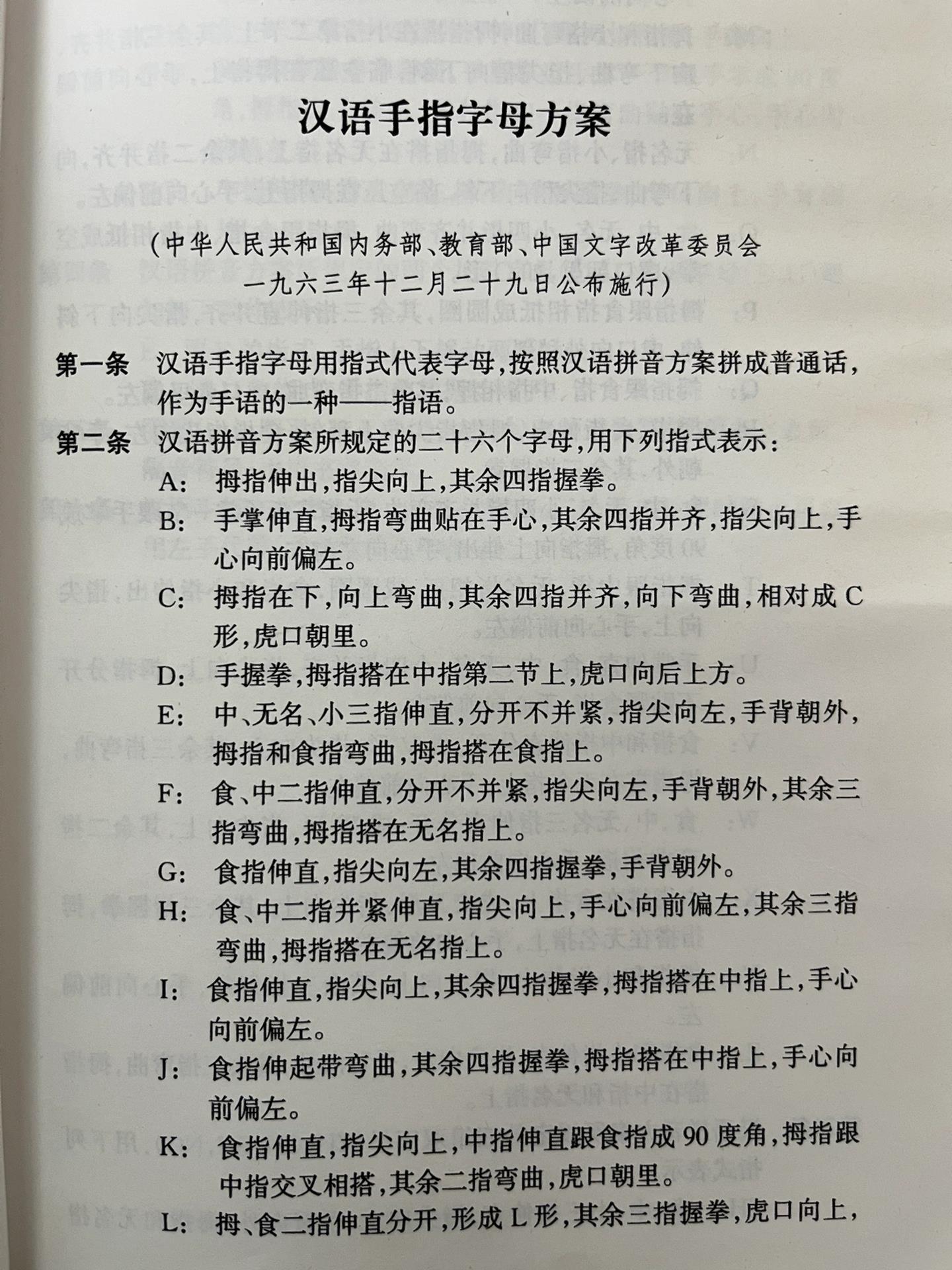 手语学习(一)手指语