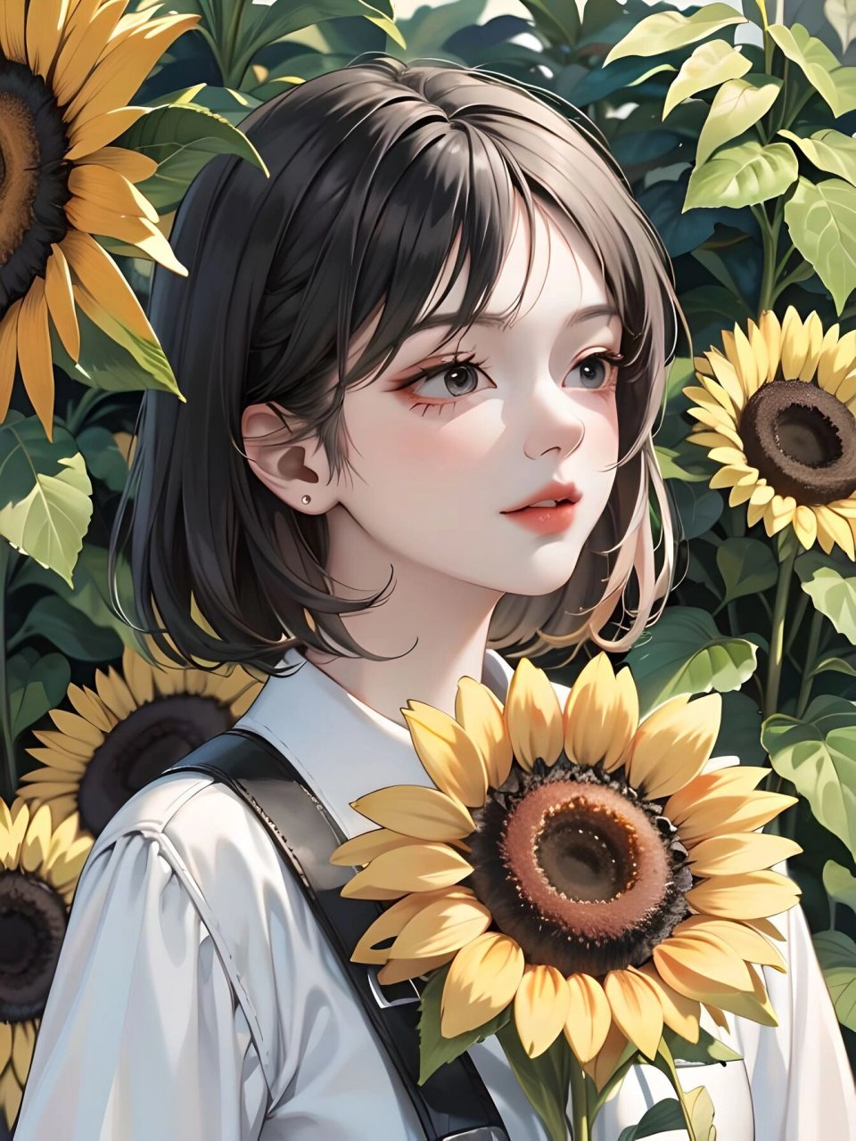 97向阳而生,向日葵阳光系女生头像×70