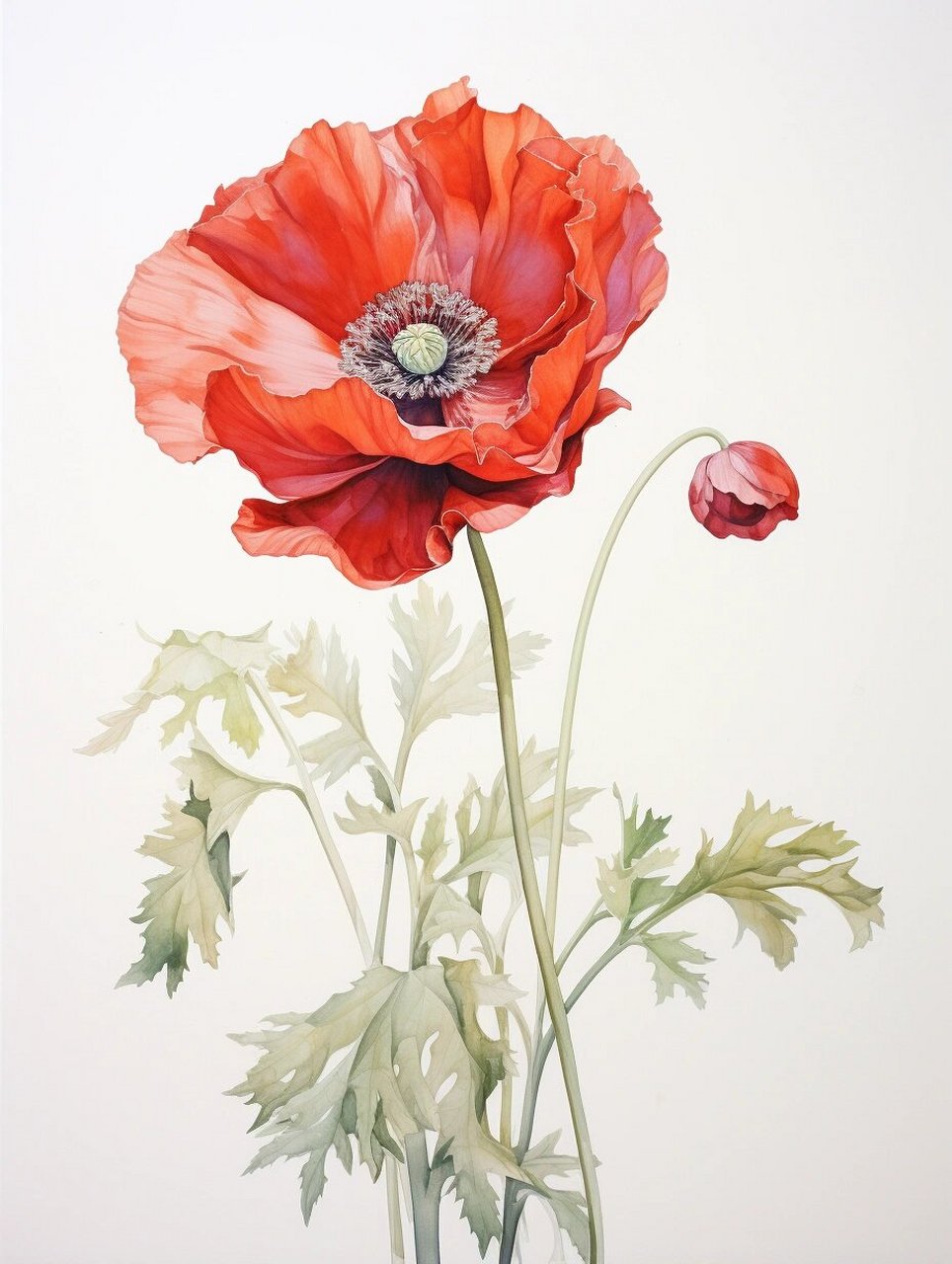 绘画素材1000更之115罂粟花