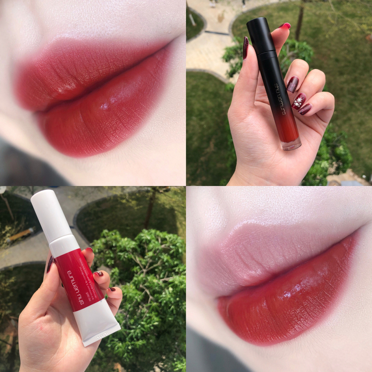 今天我也是植村秀女孩,哑光唇釉mor01也太太太好看了吧!