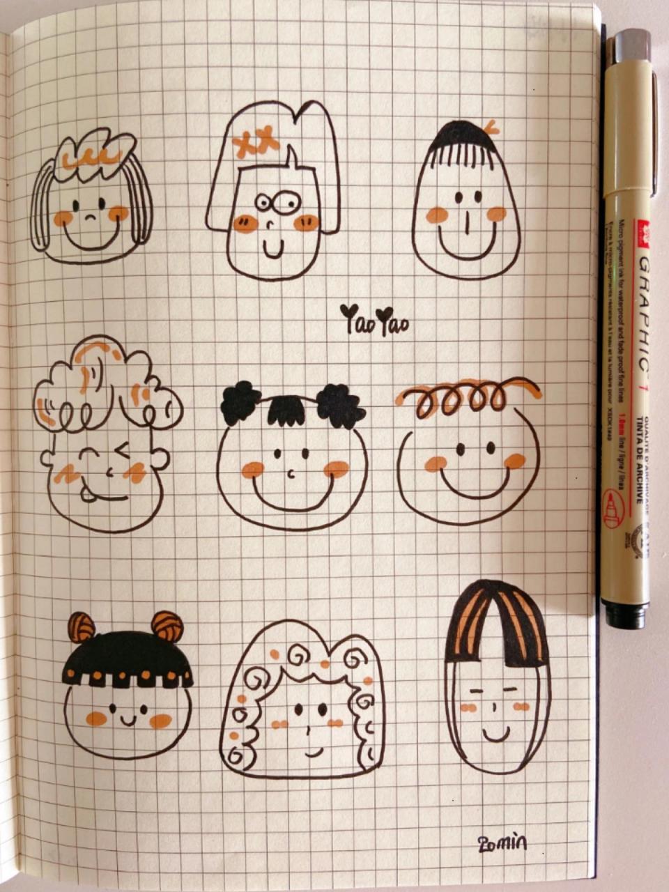 8 零基础简笔画|每一张笑脸迎接春天 78787878787878