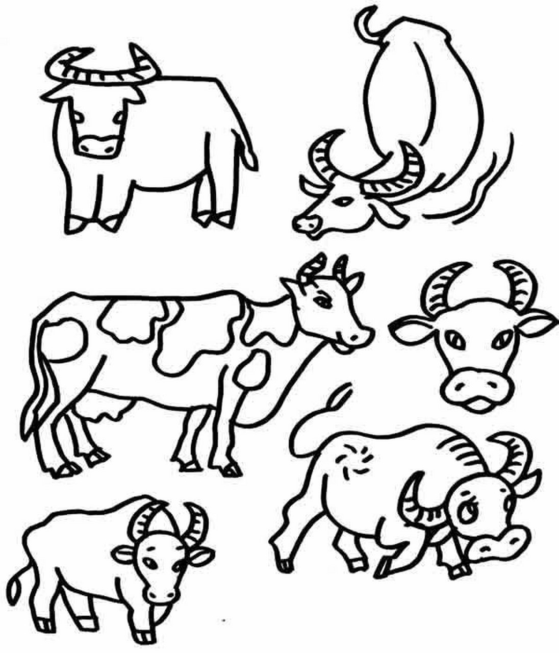 90牛年小牛简笔画/可可爱爱一分钟学会 2021年是牛年