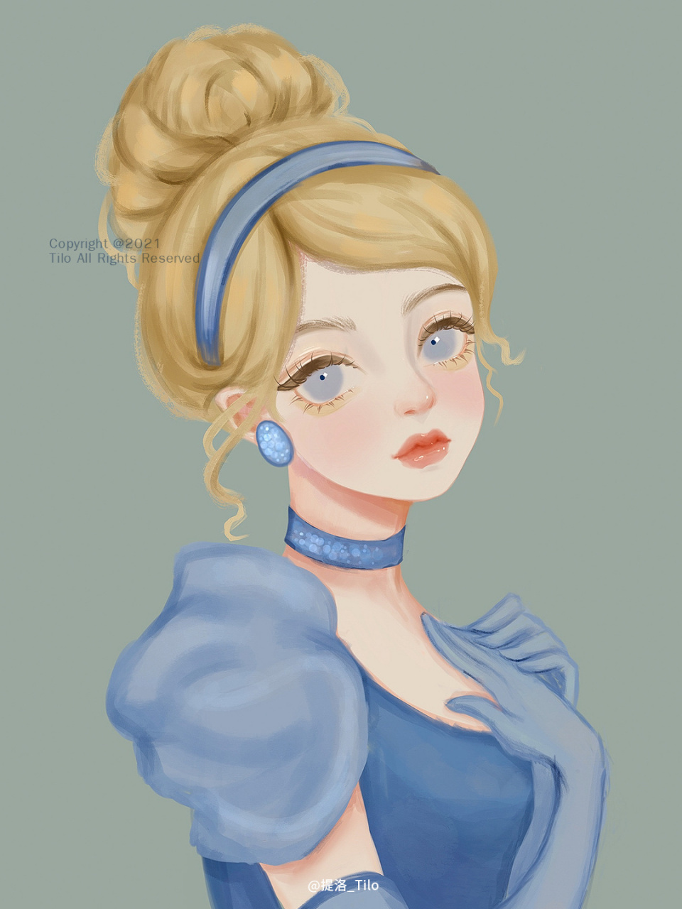 【迪士尼公主系列插画】仙蒂公主 用自己的画风画仙蒂公主94