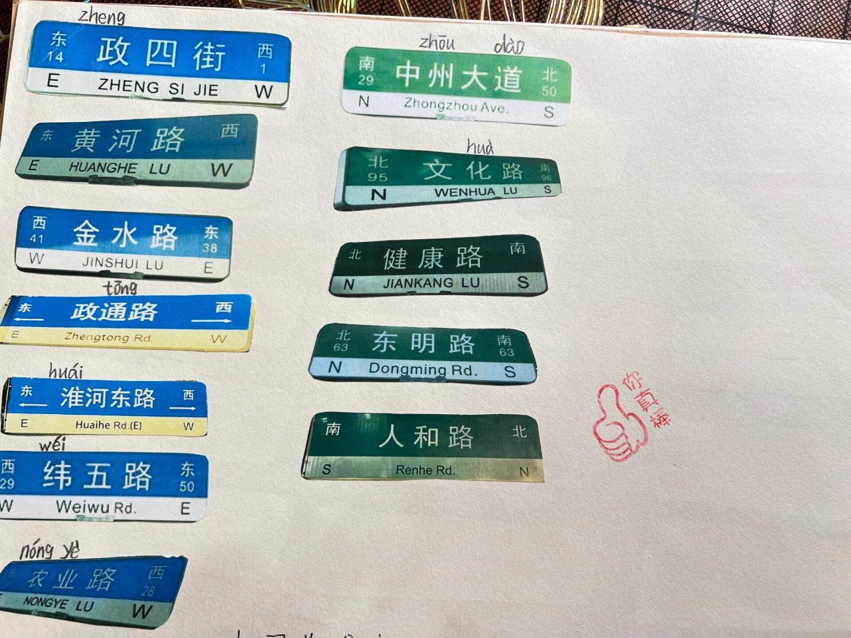 第一周认字主题:有趣的路牌 每周一主题,认字!认字!认字!