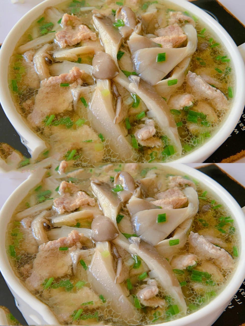 低脂鲜美75平菇瘦肉汤,好喝不长肉肉!