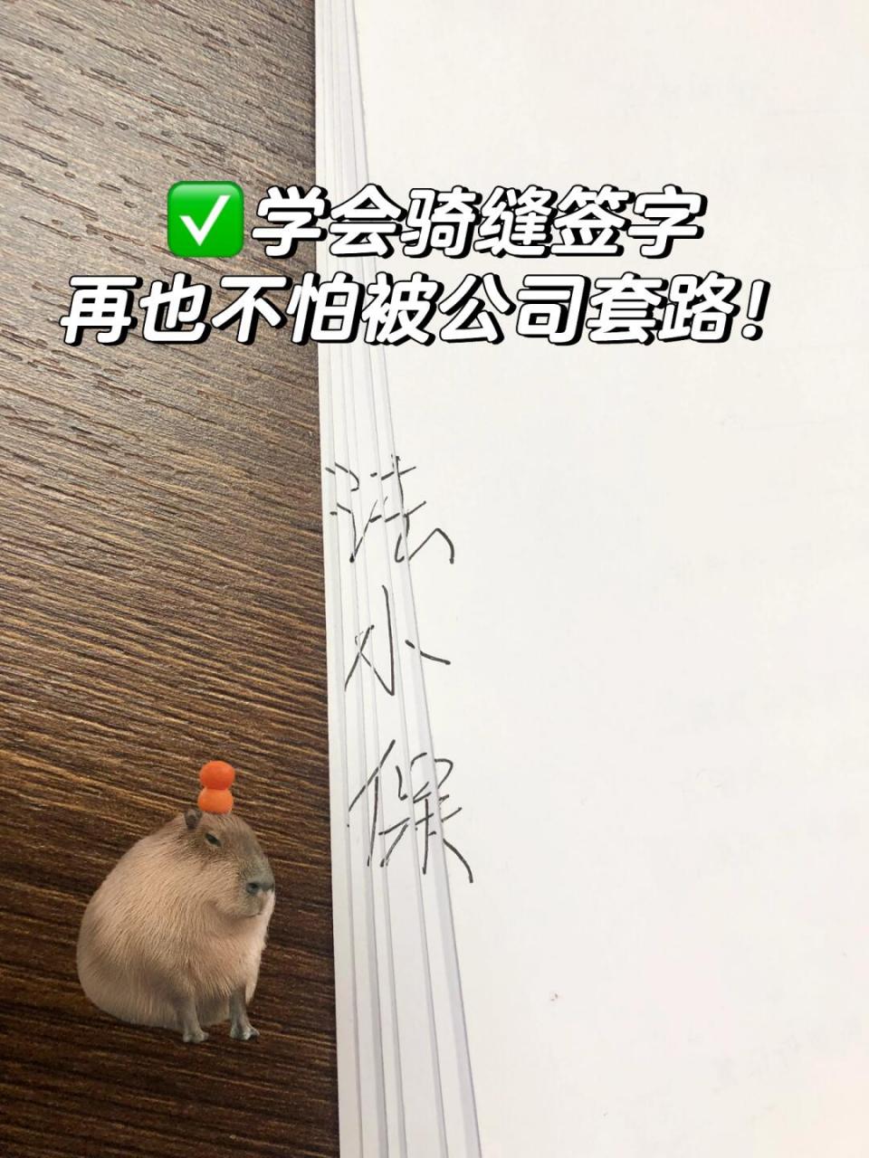今天就教大家一招,避免公司套路6015学会骑缝签字 	 97