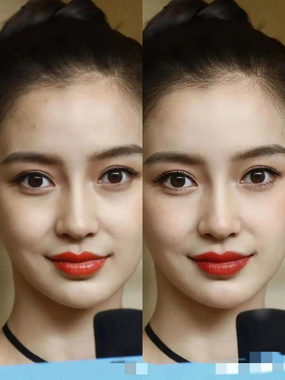 杨颖angelababy,引发热议 起因是一组14年前后古装对比图: 14年过去