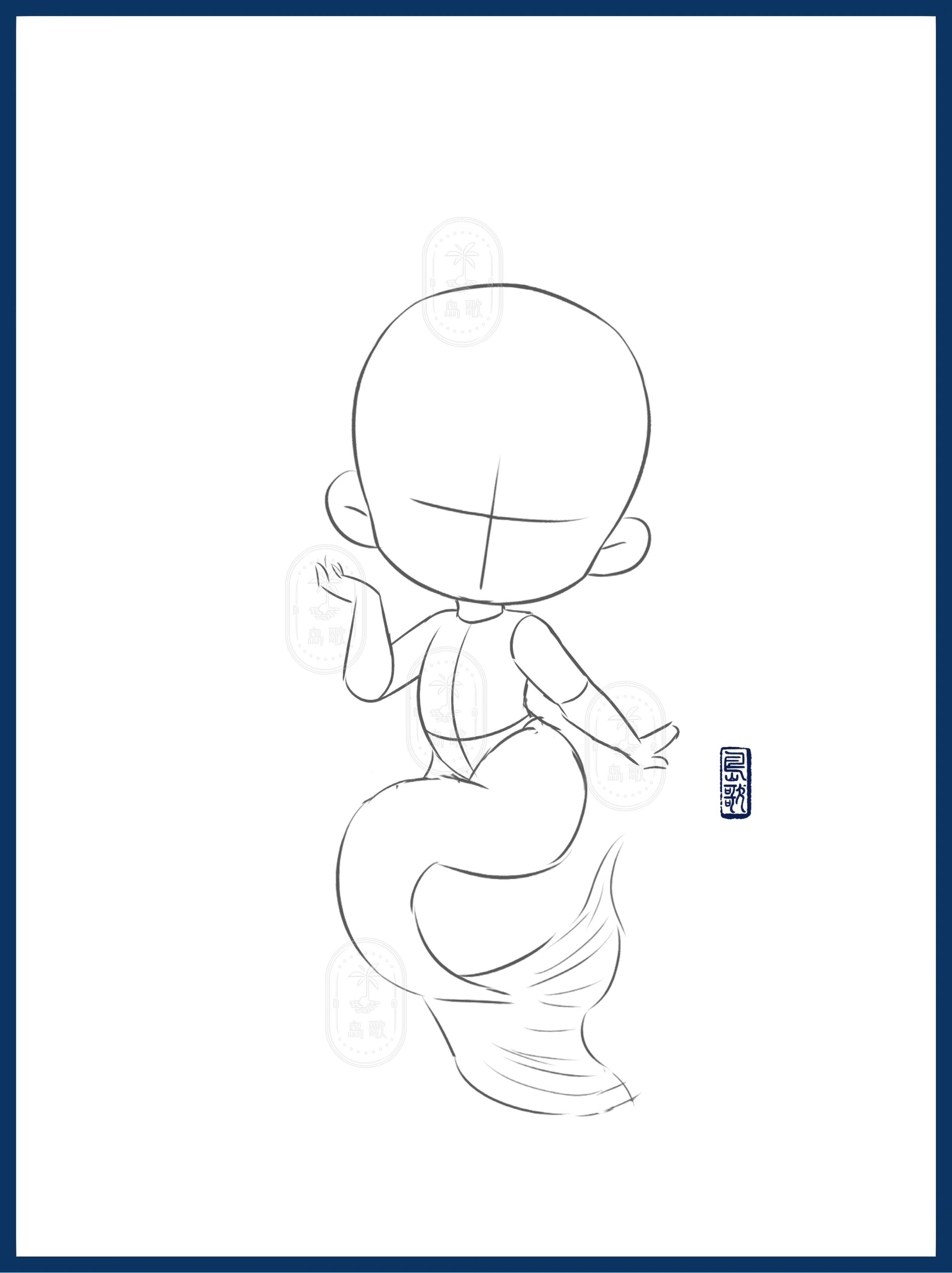 q版卡片人物迪士尼公主之小美人鱼爱丽儿 软萌可爱的人鱼公主来啦!