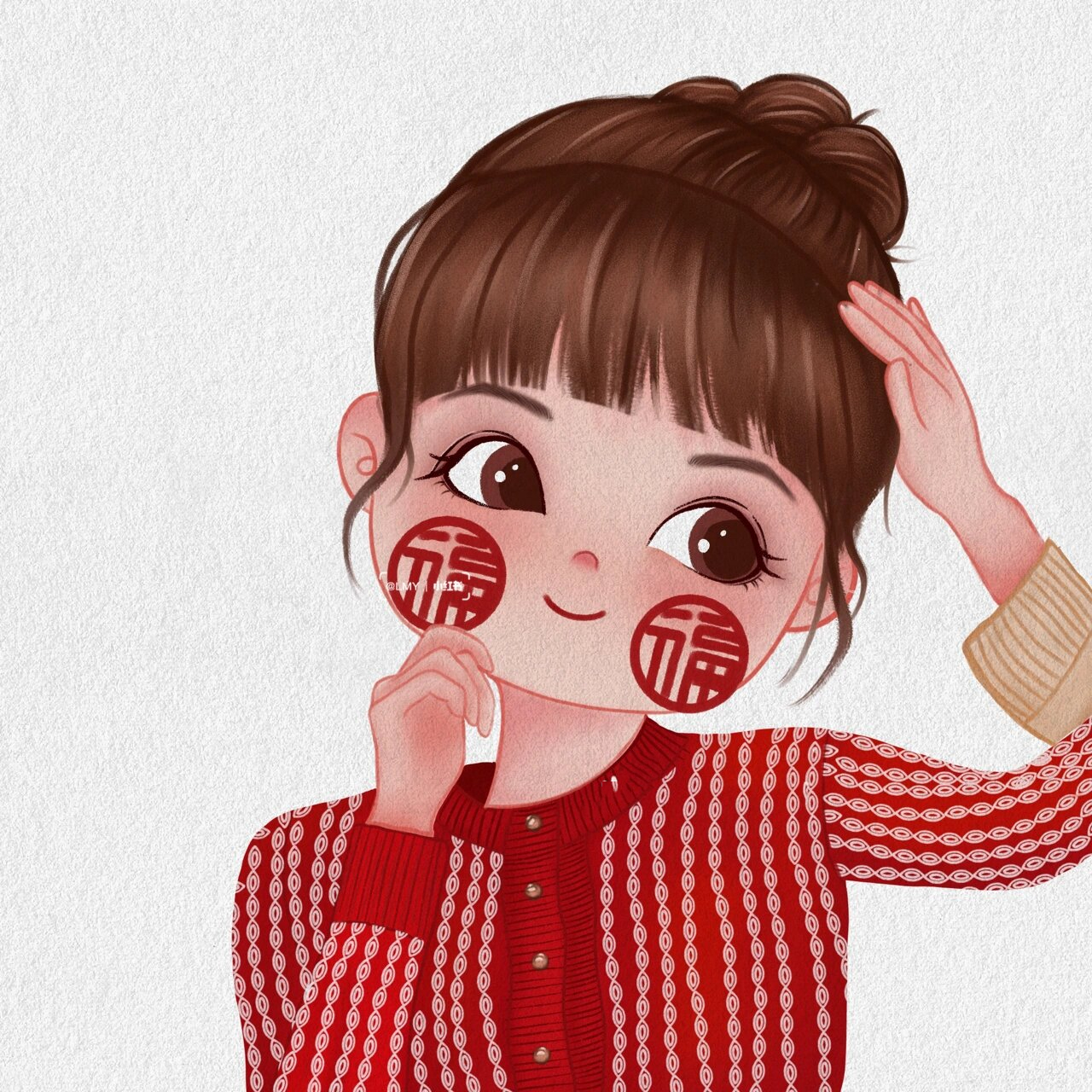 新年头像/情侣头像/喜庆虎年/原创头像 再见2021,你好2022!