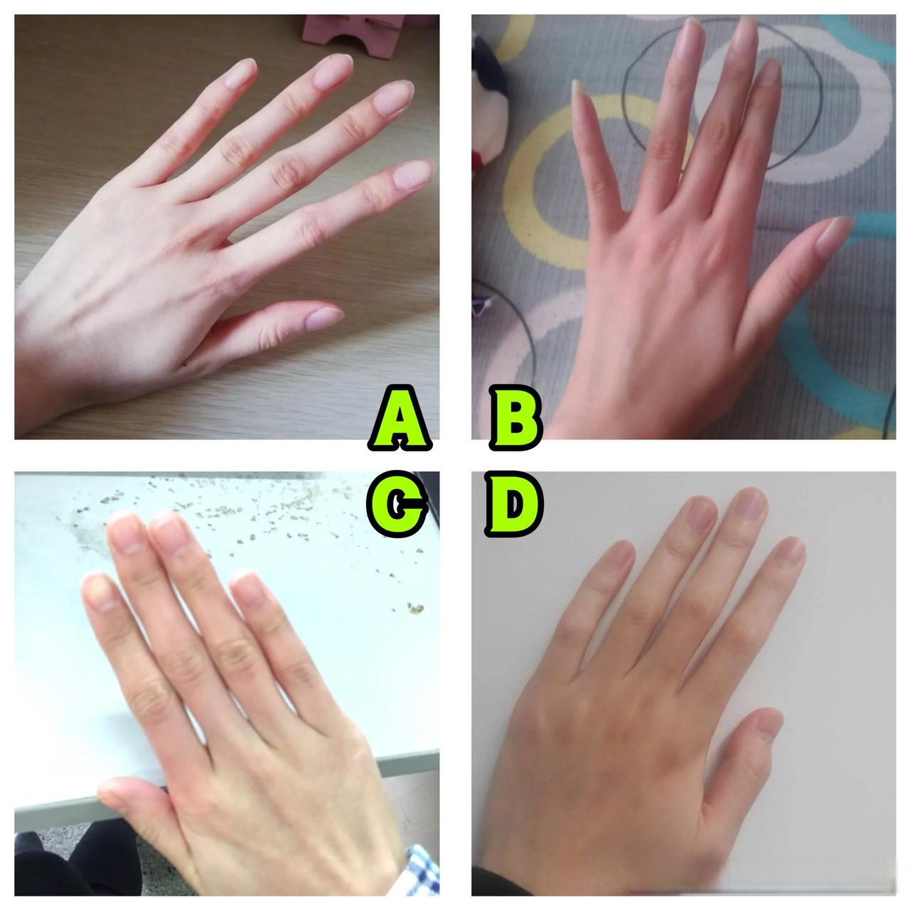 心理测试:注意看下图,你是哪一种手?测测你一生最不缺什么?