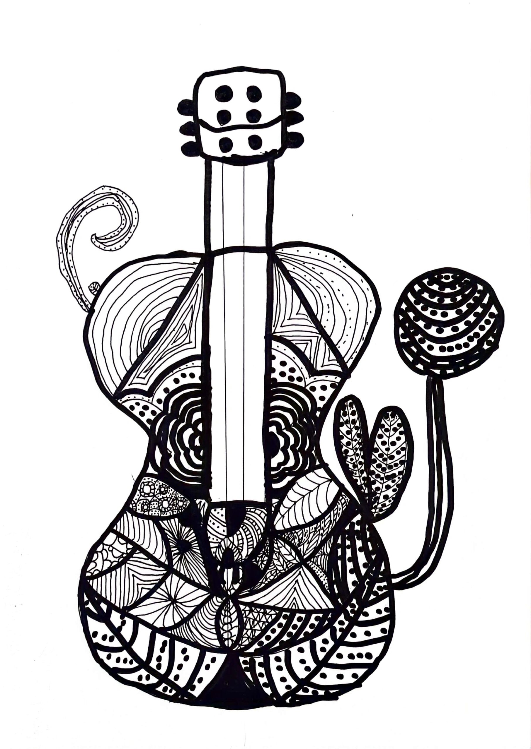 《线描画中的黑白对比》终于上完啦! 啦啦啦!作业棒棒哒!
