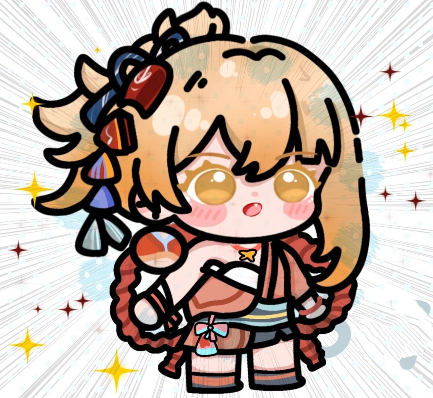 画一组q版原神小可爱