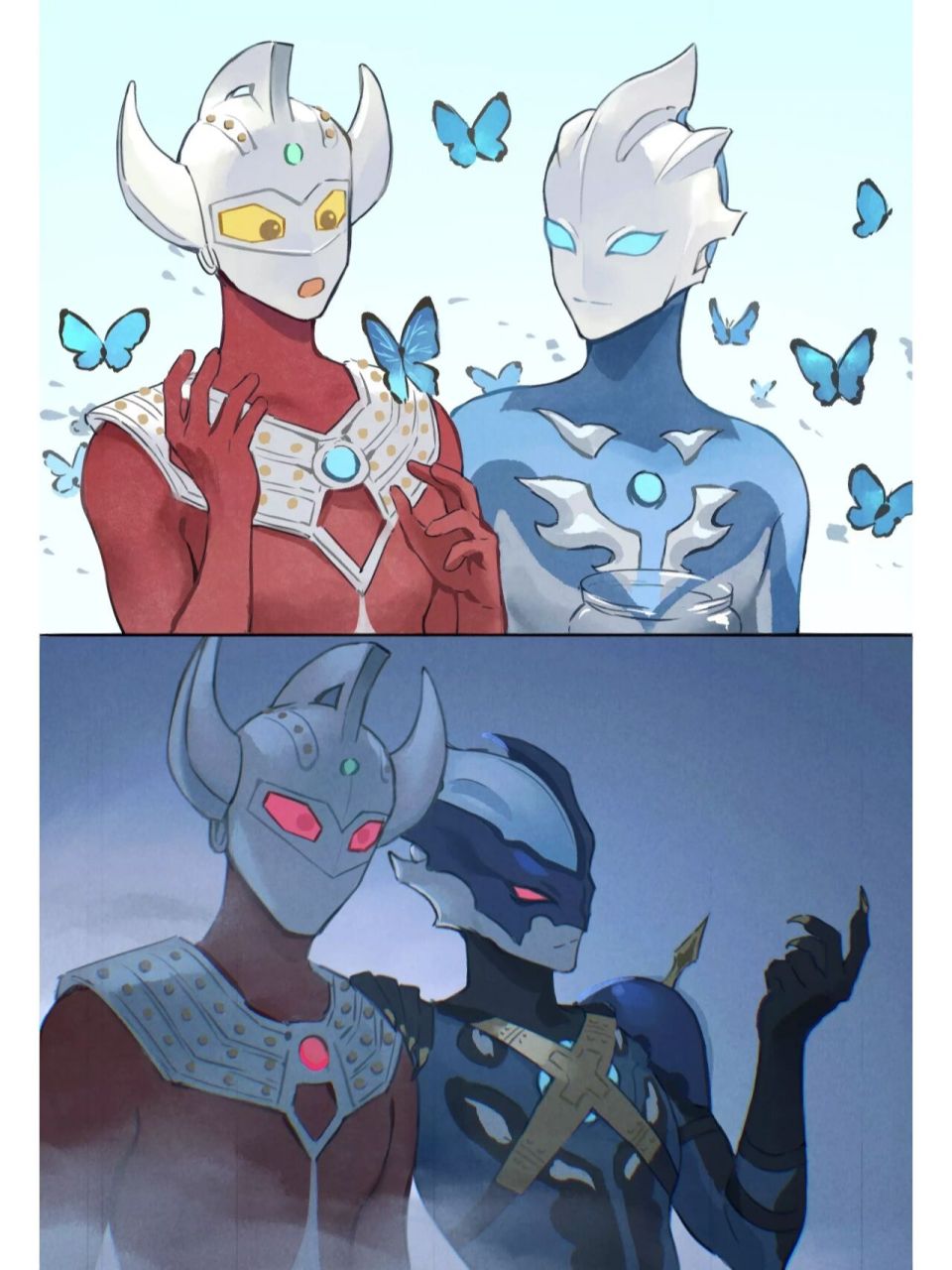 就连太阳与月亮也没有分开.