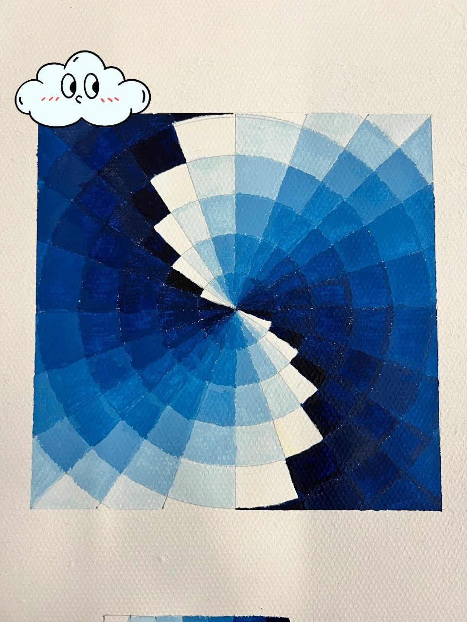 明度推移 色彩设计作业,图1手绘明度推移,图2板绘明度推移,图3板绘