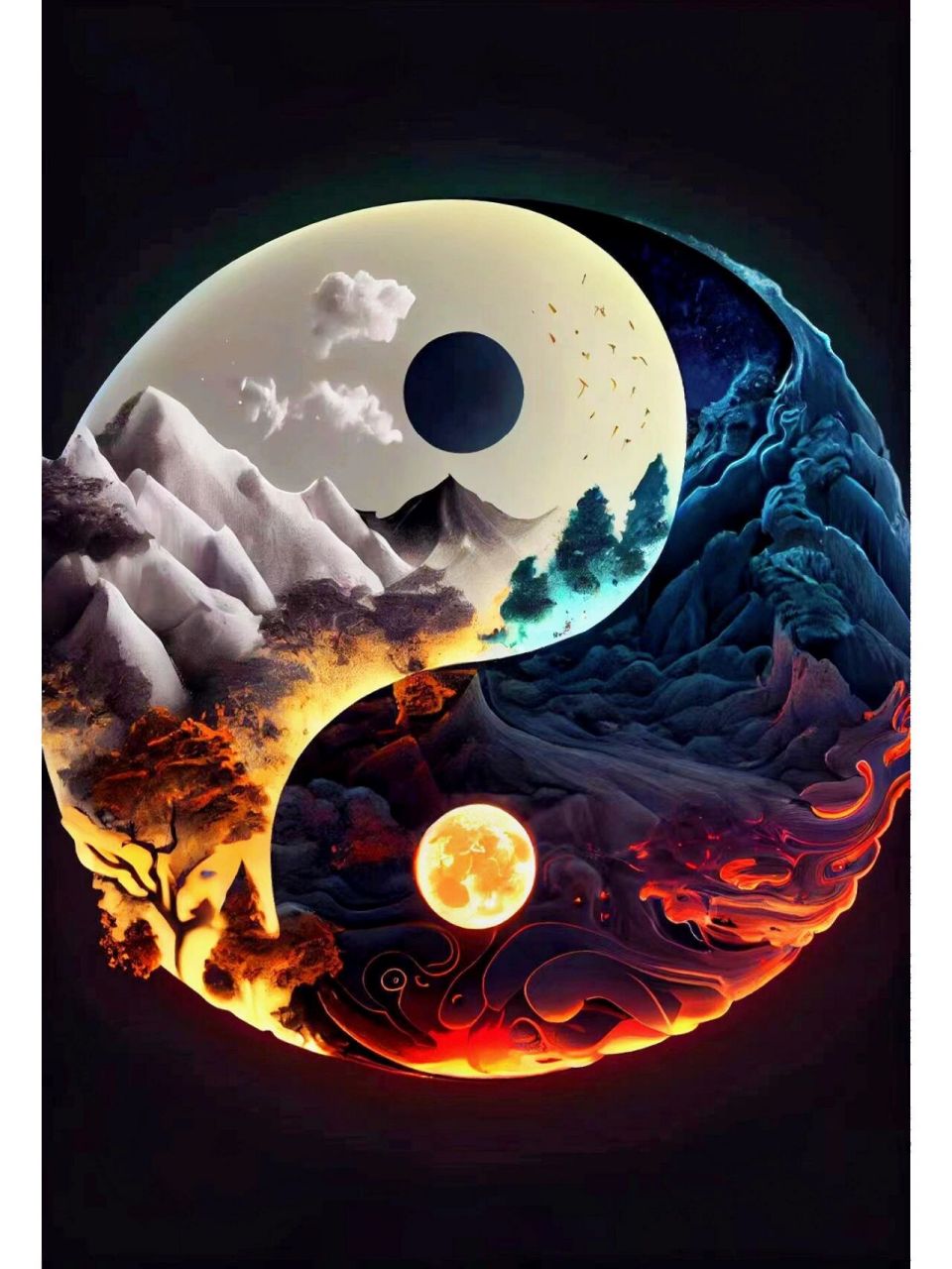 好看的太极图 太极,两仪,四象,八卦