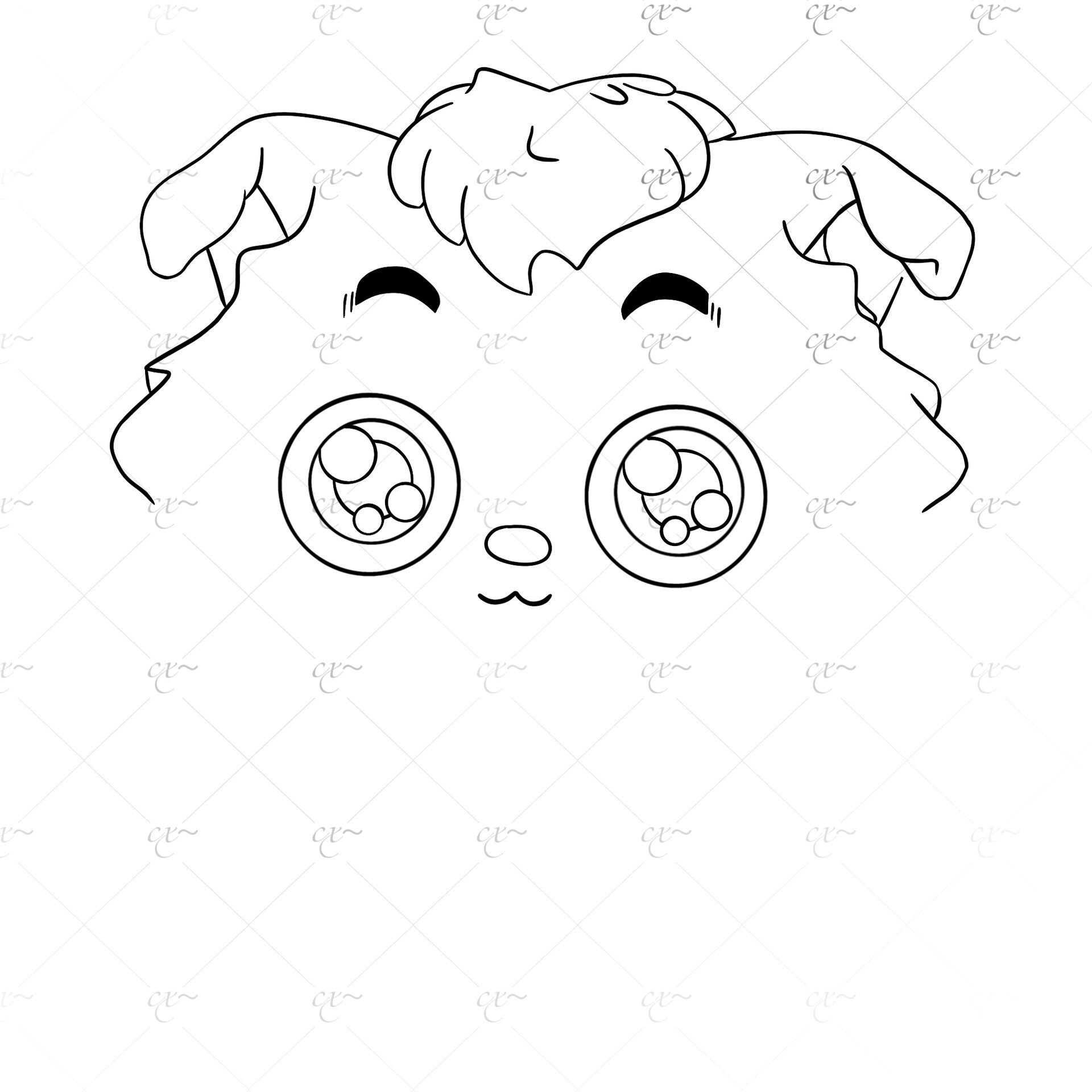 蛋仔派对联动喜羊羊与灰太狼:小灰灰 简笔画