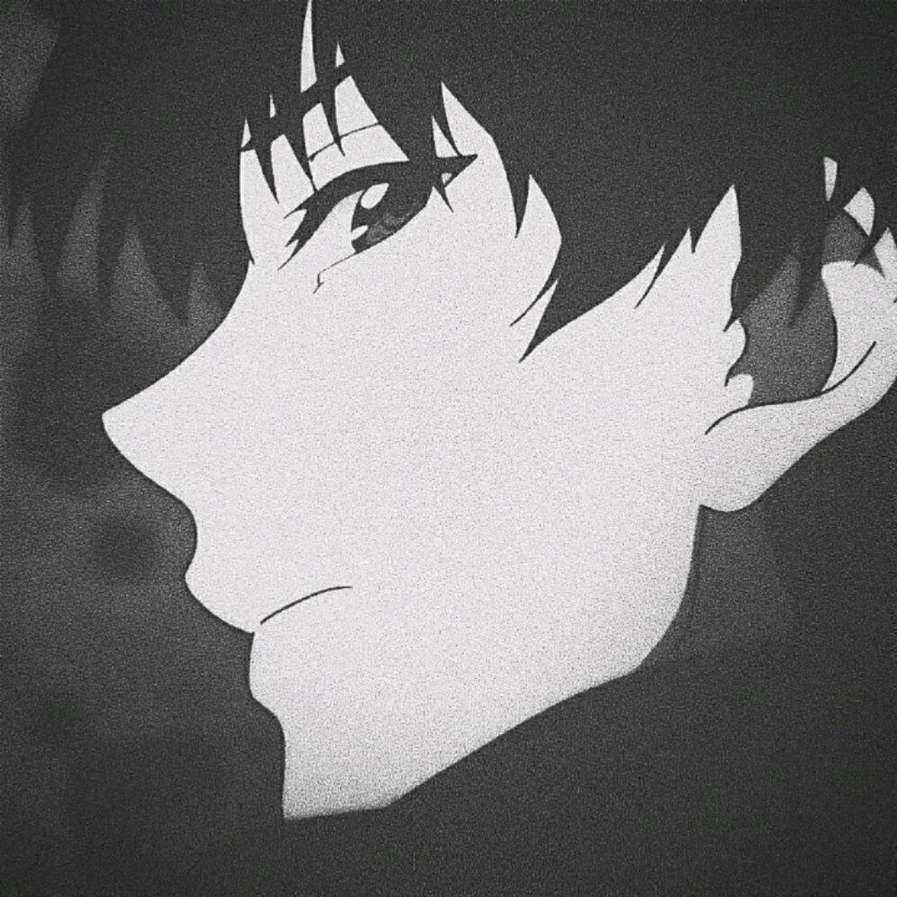 暗黑系黑白男生动漫头像 if i know what love is, it is because of