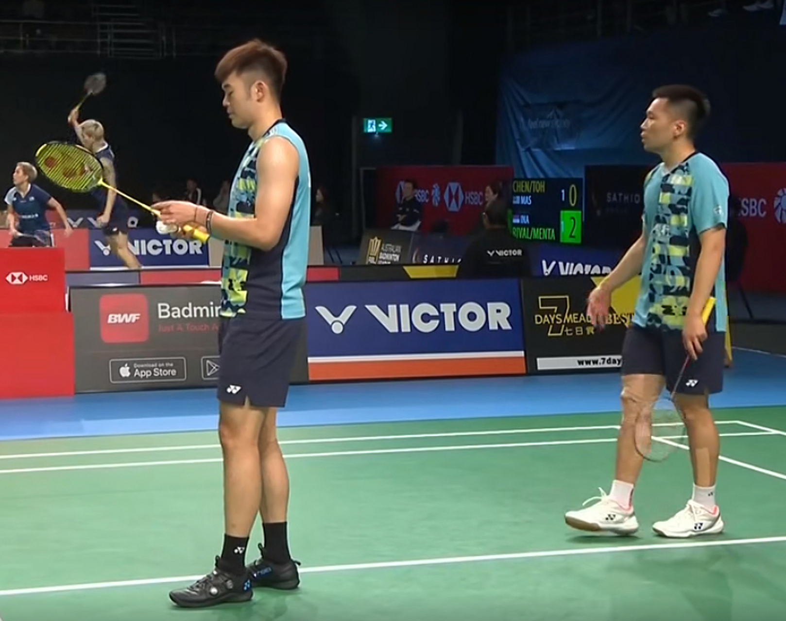 2023年澳洲羽毛球公开赛#   李洋/王齐麟 18-21,21-17,21-19 王耀 