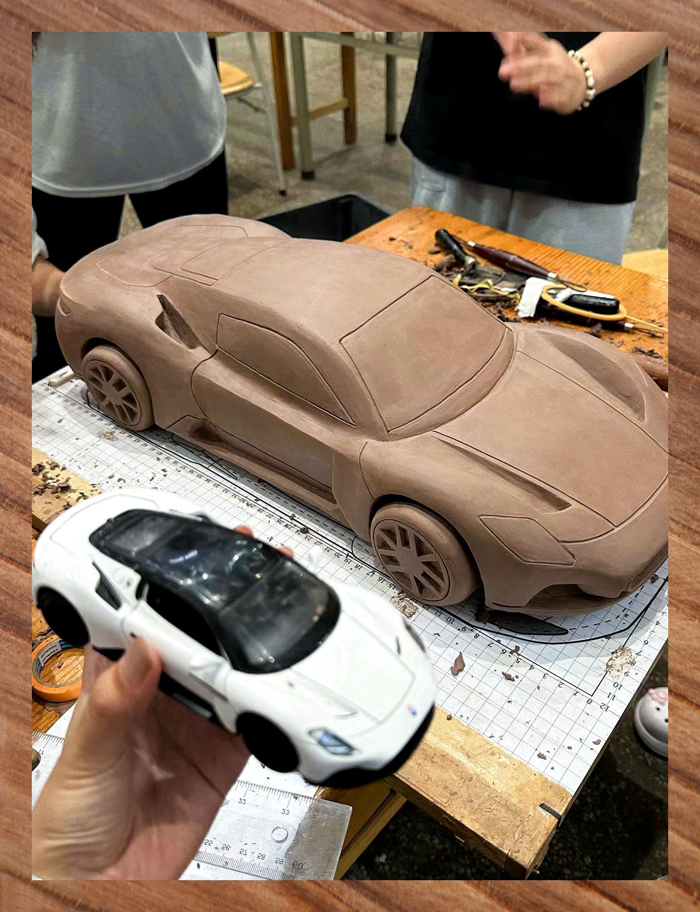 玛莎拉蒂mc20油泥车模制作完成