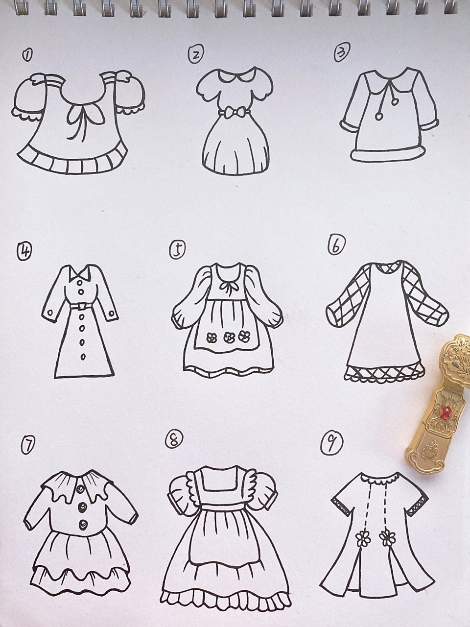 简笔画衣服卡通衣服手绘 9369♀15分享一组服饰类94的简笔画