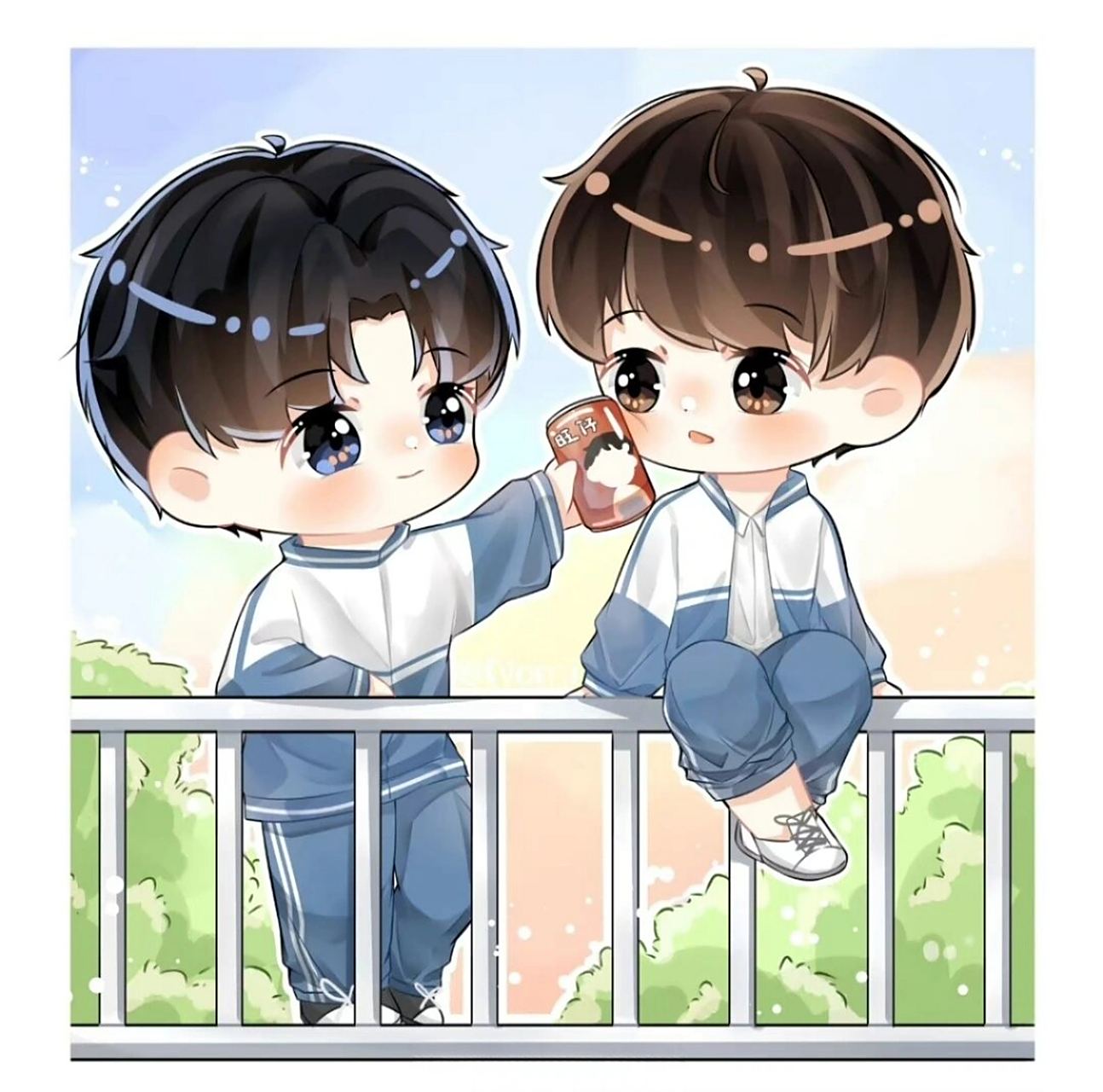 某某:q版江添和盛望,太可爱了吧07 图源来自vb画师:   三水末