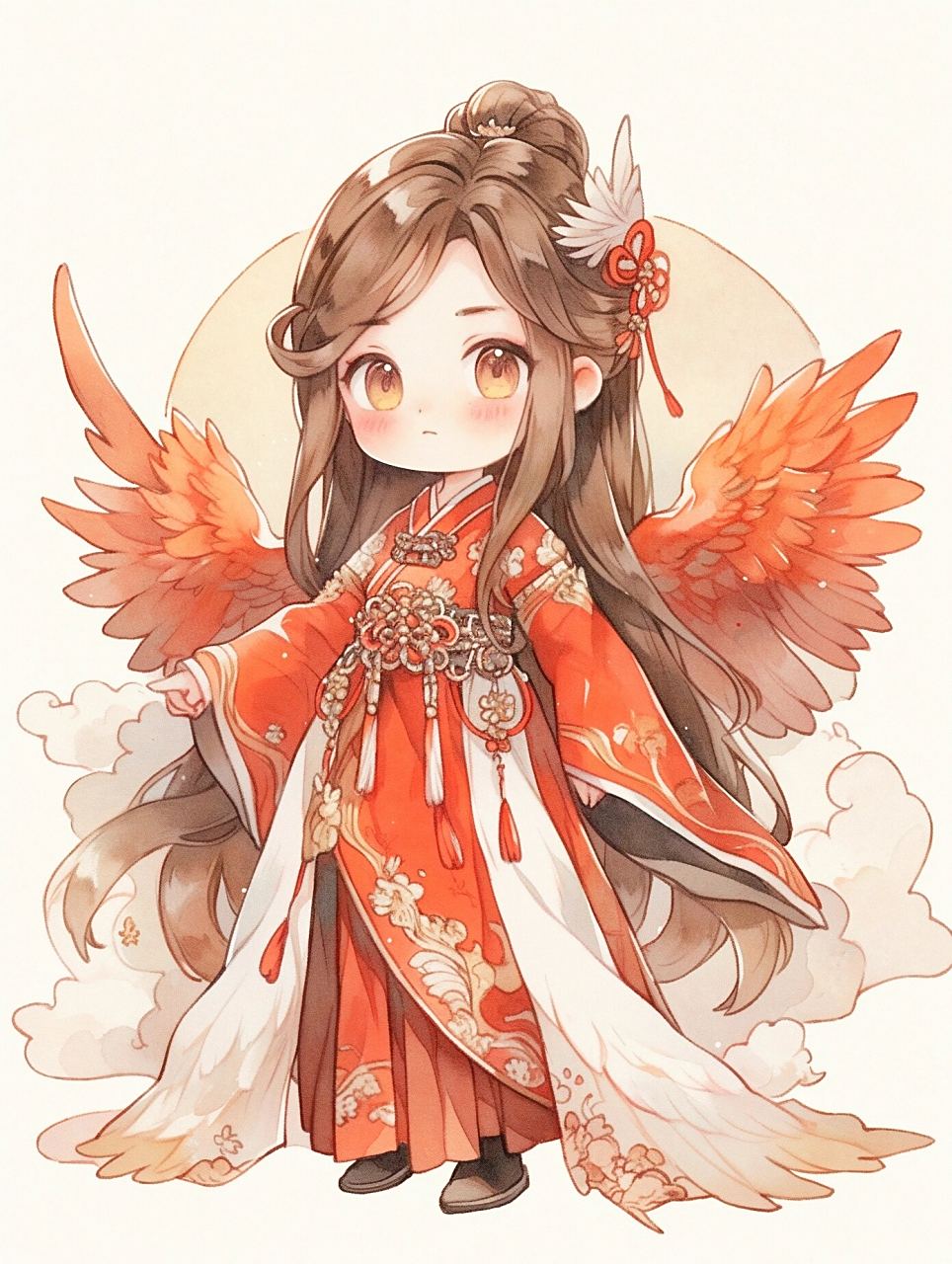 凤凰q版古风壁纸