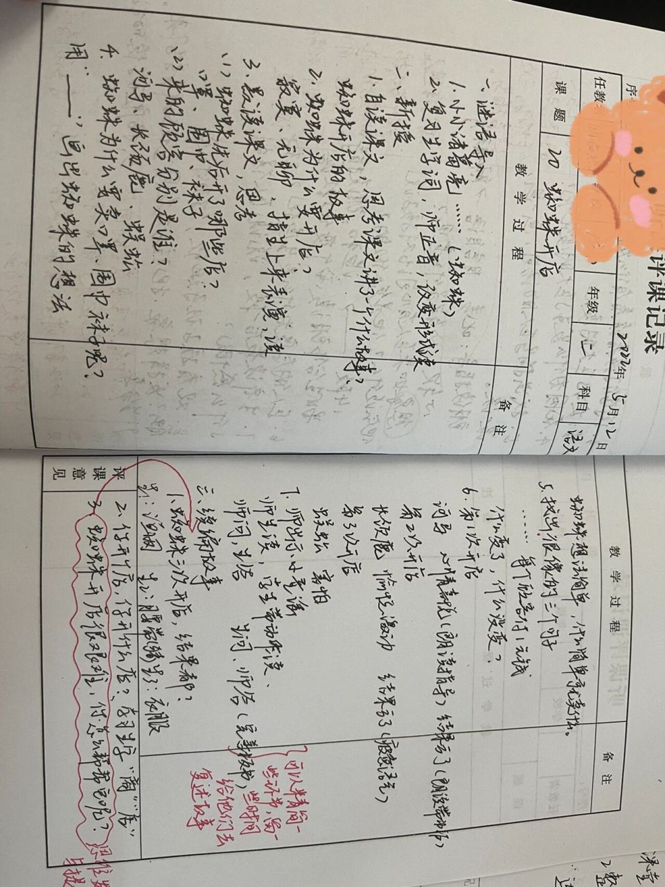 小学语文听课笔记记录合集9890 部编版小学语文五年级下册听课